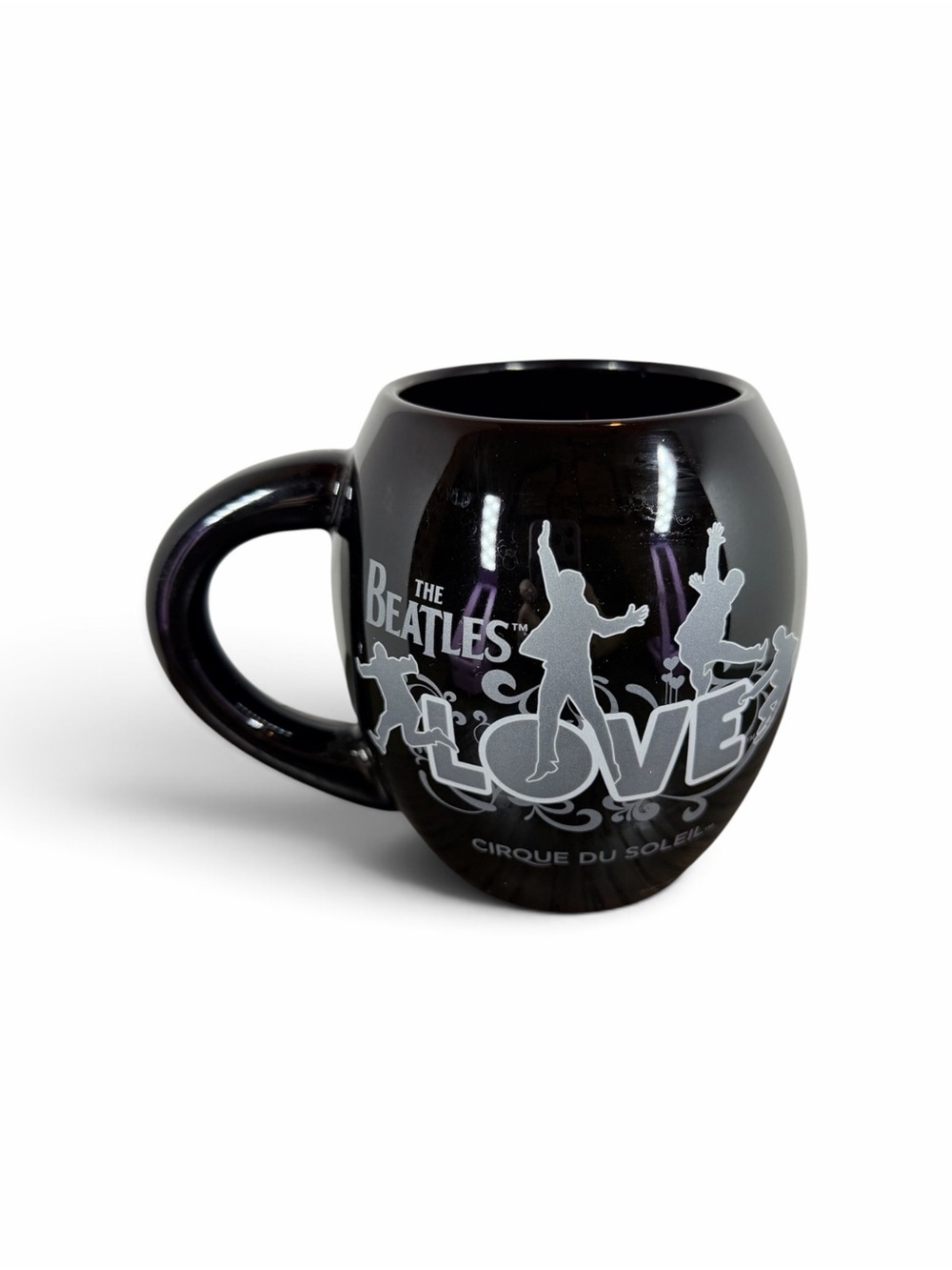 The Beatles “Love” Cirque de Soleil Rounded Black Ceramic Mug
